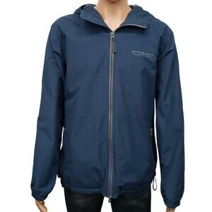 American Eagle AE77 Performance Jacket XL Hooded Full Zip Windbreaker Mesh Lined